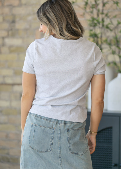 Things Between® Gray Stella Tee - FINAL SALE FF Tops