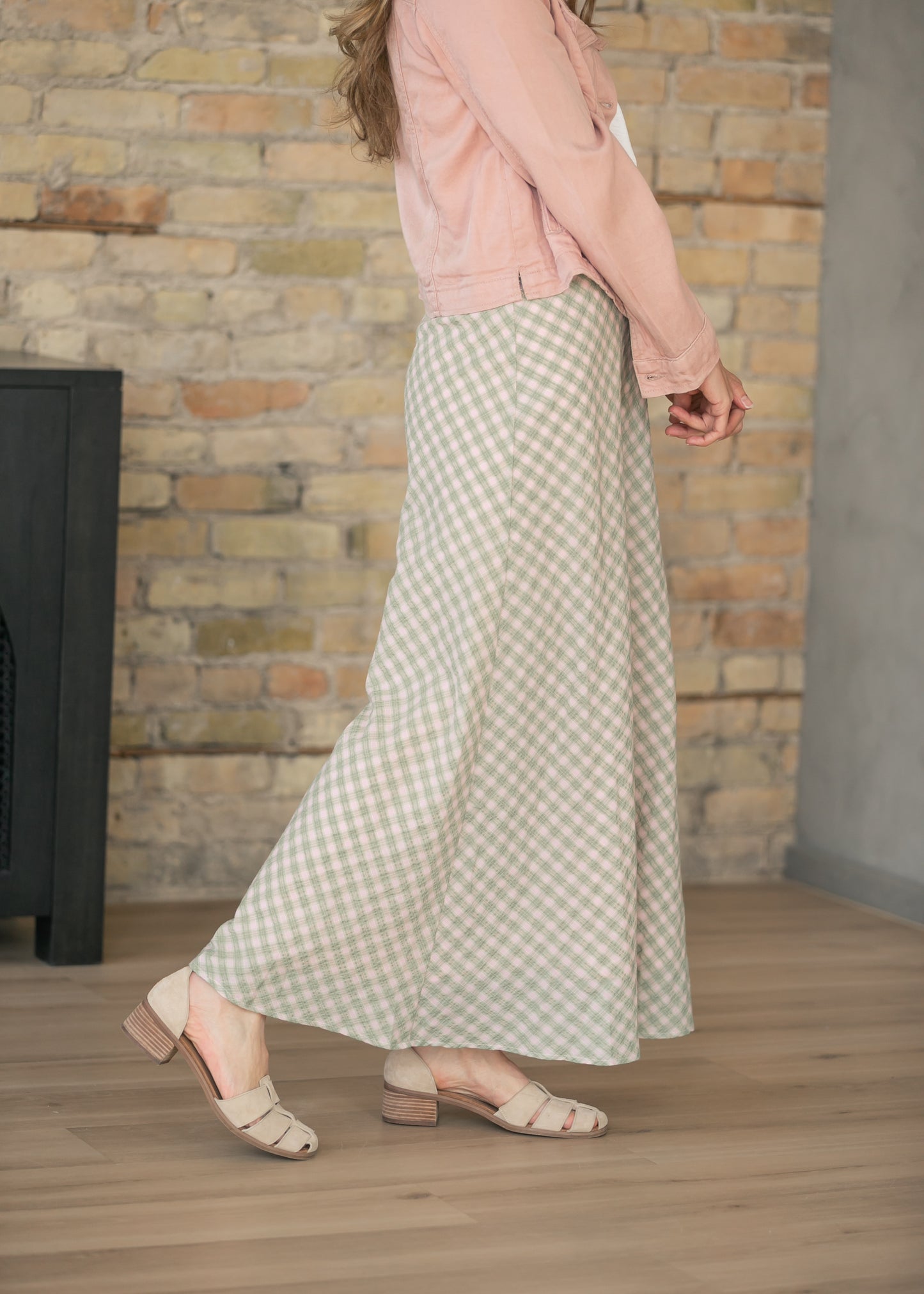 Things Between® Harper Plaid Maxi Skirt FF Skirts