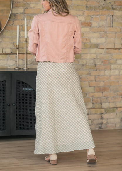 Things Between® Harper Plaid Maxi Skirt FF Skirts