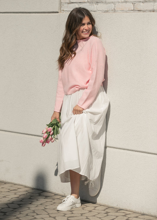 Things Between® Oversized Baby Pink Piper Pullover - FINAL SALE FF Tops