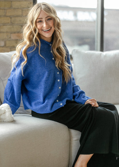 Things Between® Piper Soft Knit Sweater FF Layering Essentials Blue / S