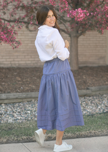 Things Between® Pleated Checker Skirt FF Skirts