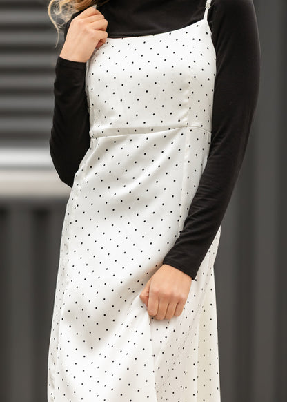 Things Between® Polka Dot Satin Cami Dress FF Dresses