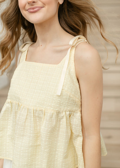 Things Between® Sleeveless Square Neck Top FF Tops