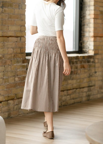 Things Between® Sloane Striped Midi Skirt FF Skirts