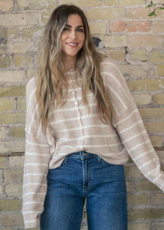 Things Between® Stripe Piper Cardigan - FINAL SALE FF Layering Essentials