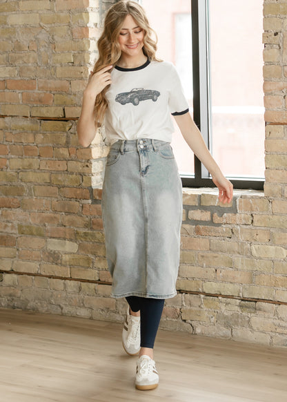 Things Between® Vintage Car Graphic T-Shirt FF Tops