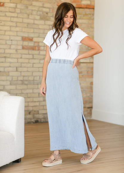 Thread & Supply® Briar Chambray Maxi Skirt FF Skirts