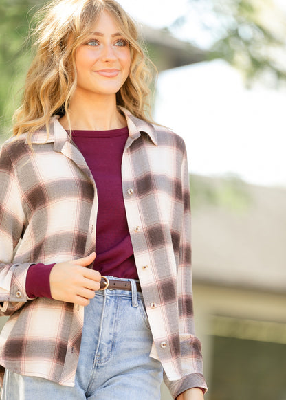Thread & Supply® Daphne Plaid Shirt FF Tops