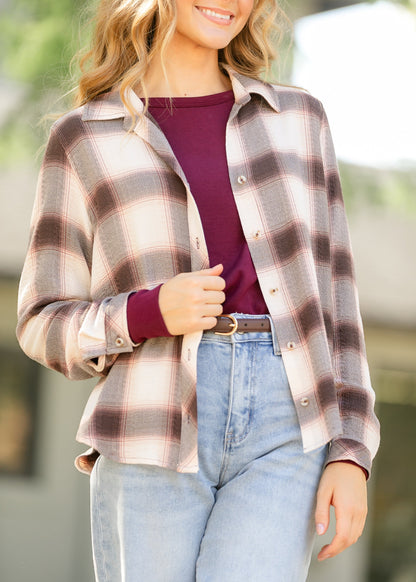 Thread & Supply® Daphne Plaid Shirt FF Tops