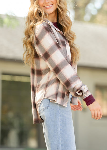Thread & Supply® Daphne Plaid Shirt FF Tops