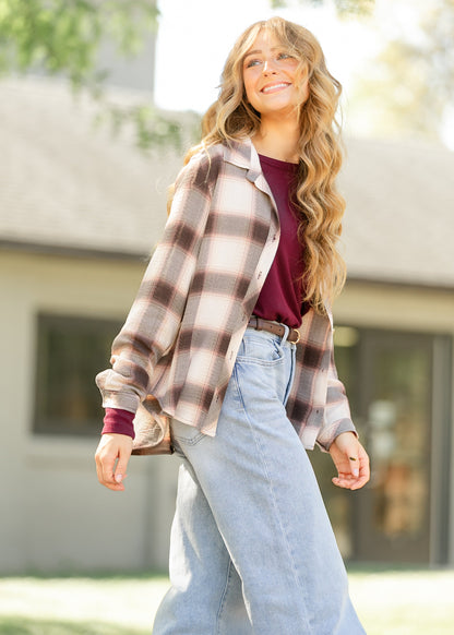 Thread & Supply® Daphne Plaid Shirt FF Tops
