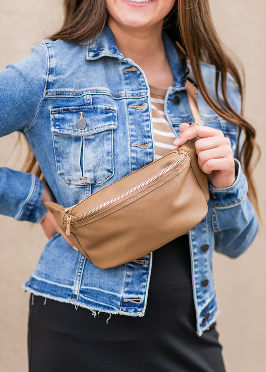 Three Pocket Belt Bag Accessories Brown