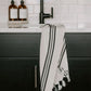 Three Stripe Turkish + Bamboo Hand Towel-FINAL SALE FF Home + Lifestyle