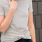 Tie Knot Detail T-Shirt Tops