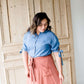 Tie Sleeve Button Up Blouse - FINAL SALE Tops