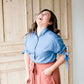 Tie Sleeve Button Up Blouse - FINAL SALE Tops