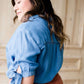 Tie Sleeve Button Up Blouse - FINAL SALE Tops