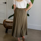 Tie Waist Knit Maxi Skirt Skirts