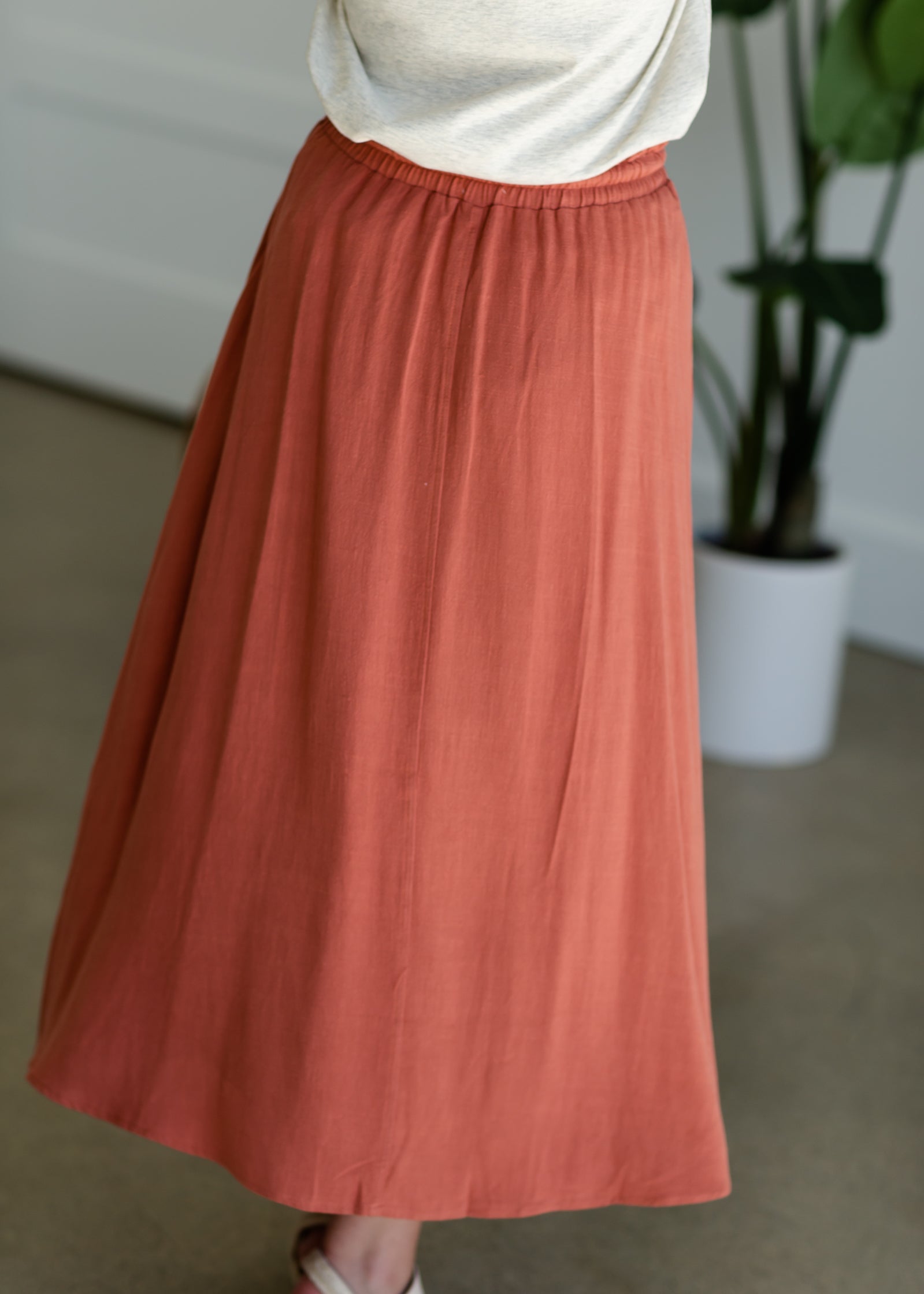 Tie Waist Knit Maxi Skirt Skirts