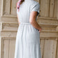 Tie Waist Knit Midi Dress Dresses