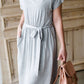 Tie Waist Knit Midi Dress Dresses