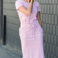Tied Waist Striped Midi Dress - FINAL SALE Dresses
