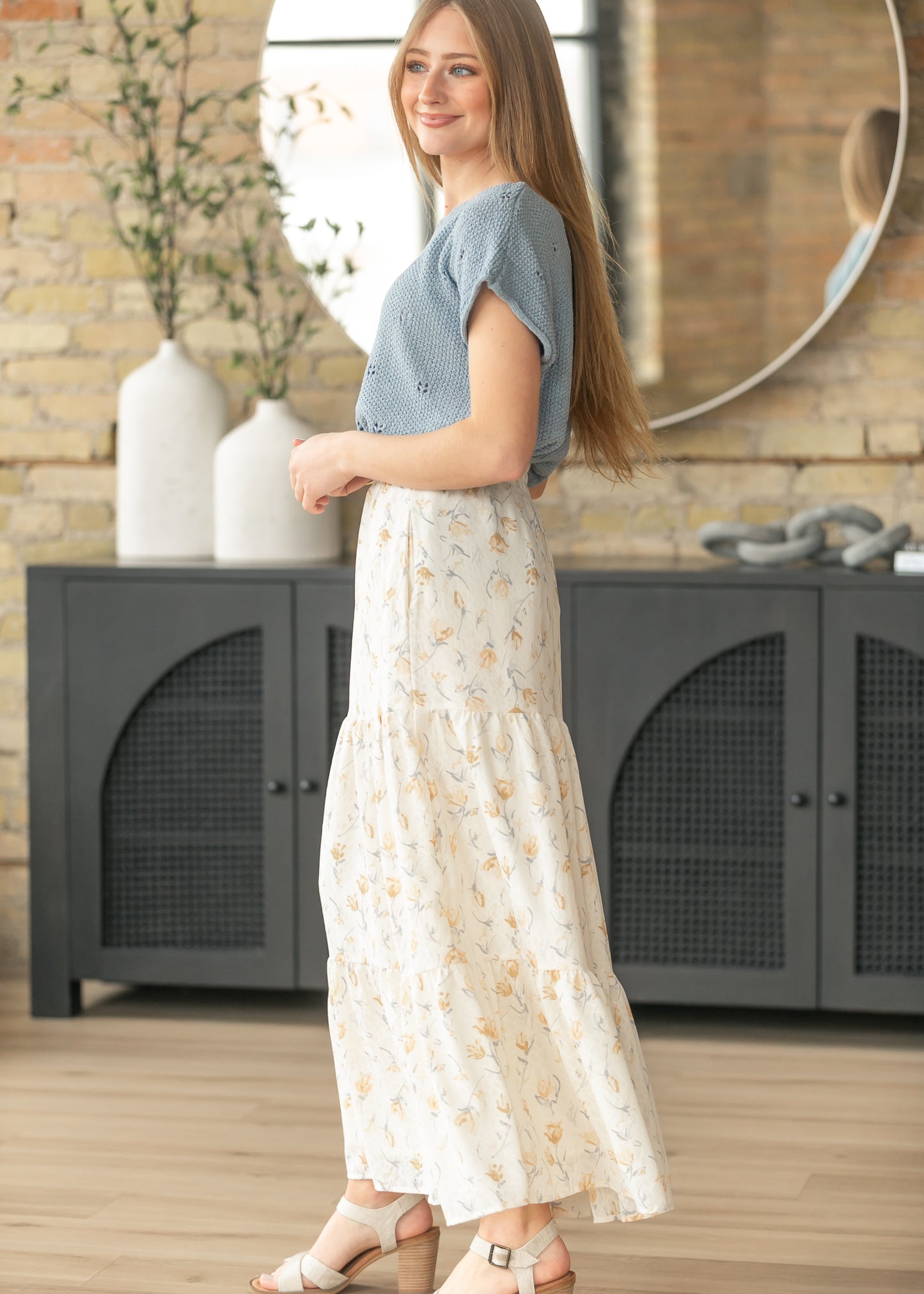 Tiered Boho Maxi Skirt FF Skirts