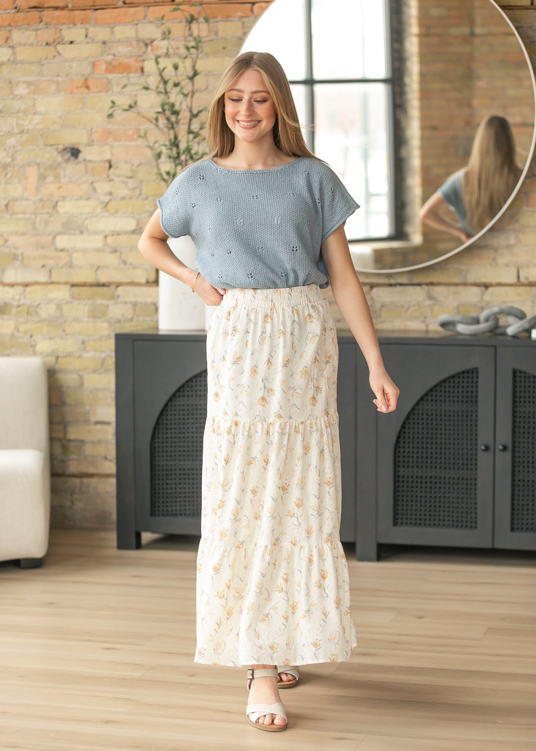 Tiered Boho Maxi Skirt FF Skirts