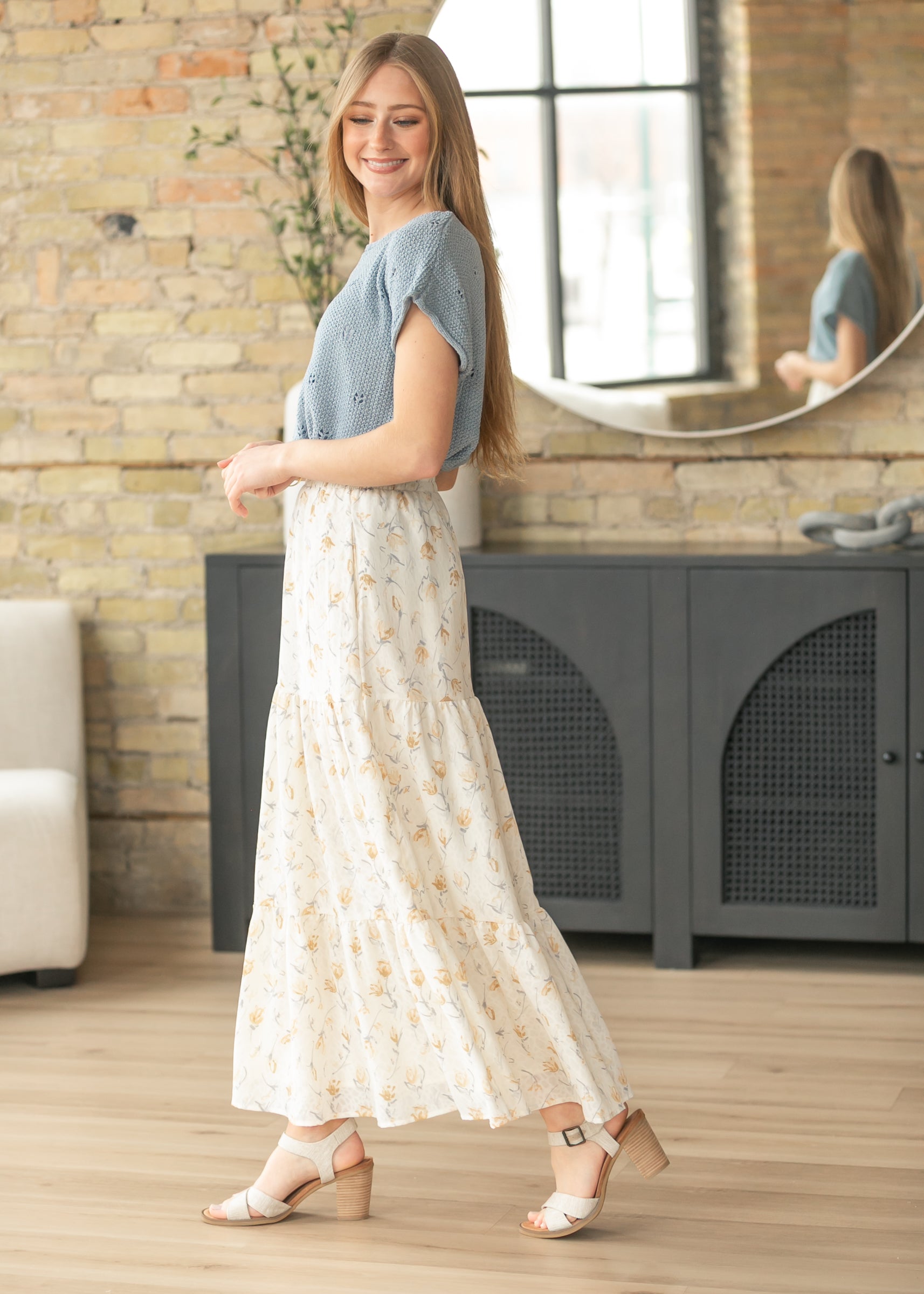 Tiered Boho Maxi Skirt FF Skirts