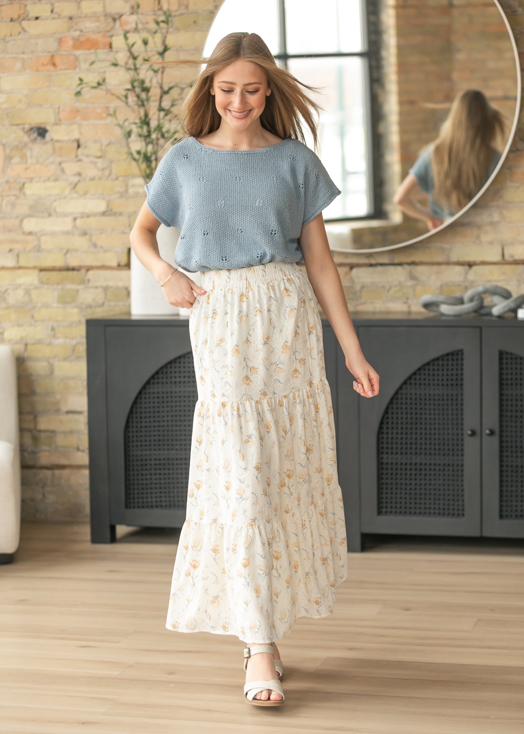 Tiered Boho Maxi Skirt FF Skirts