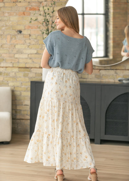 Tiered Boho Maxi Skirt FF Skirts