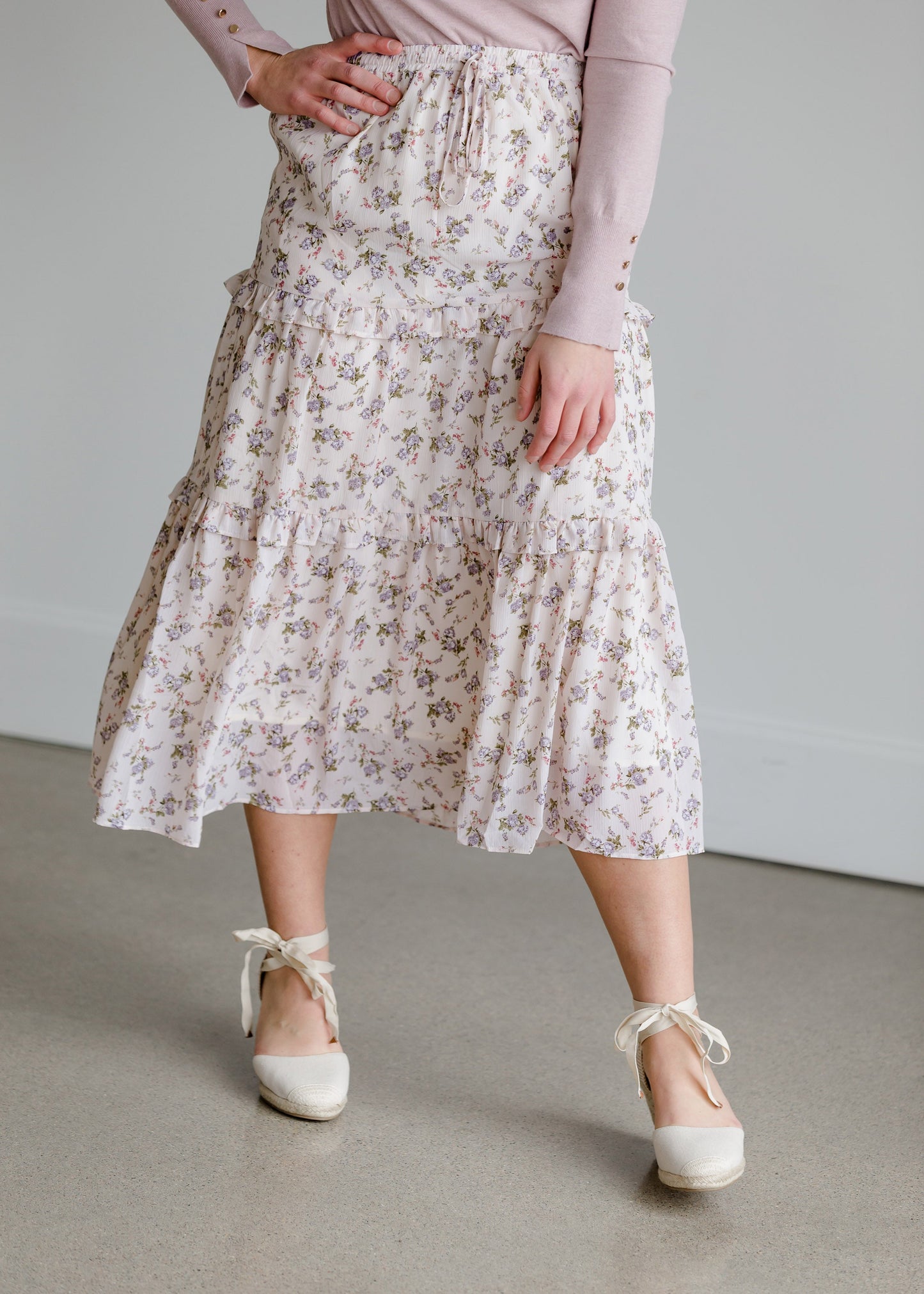 Tiered Floral High Waist Skirt - FINAL SALE Skirts