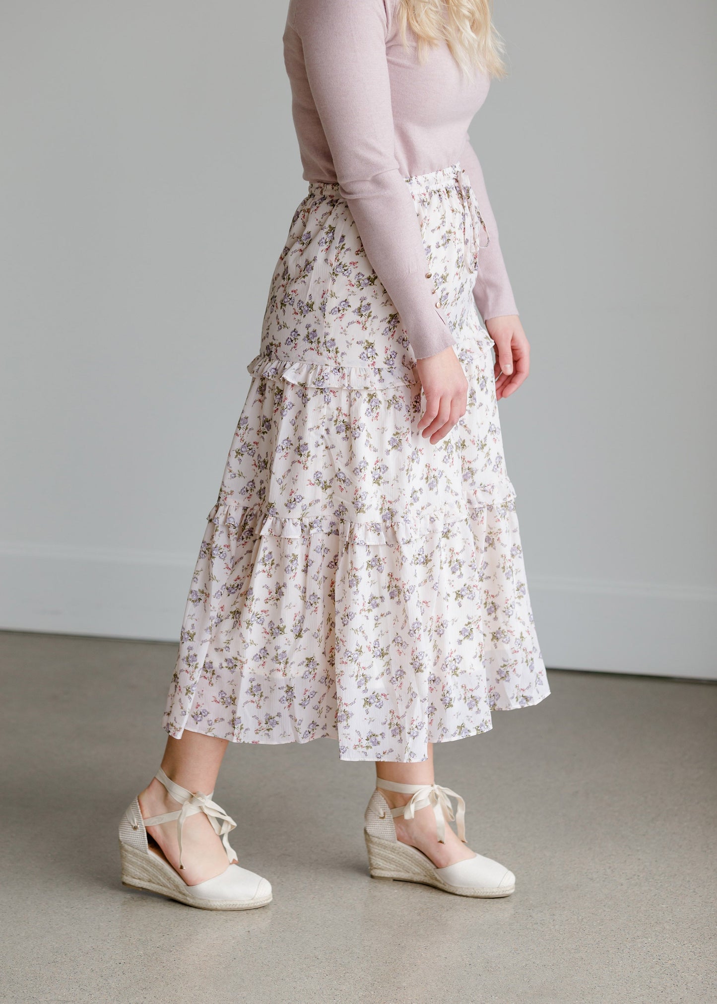 Tiered Floral High Waist Skirt - FINAL SALE Skirts