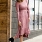 Tiered Ruffle Midi Dress-FINAL SALE Dresses
