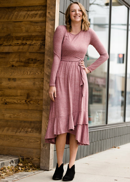 Tiered Ruffle Midi Dress-FINAL SALE Dresses