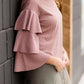 Tiered Ruffle Sleeve Top - FINAL SALE Tops