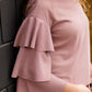Tiered Ruffle Sleeve Top - FINAL SALE Tops