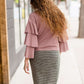 Tiered Ruffle Sleeve Top - FINAL SALE Tops