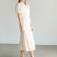 Tiered Short Sleeve Midi Shirtdress Dresses