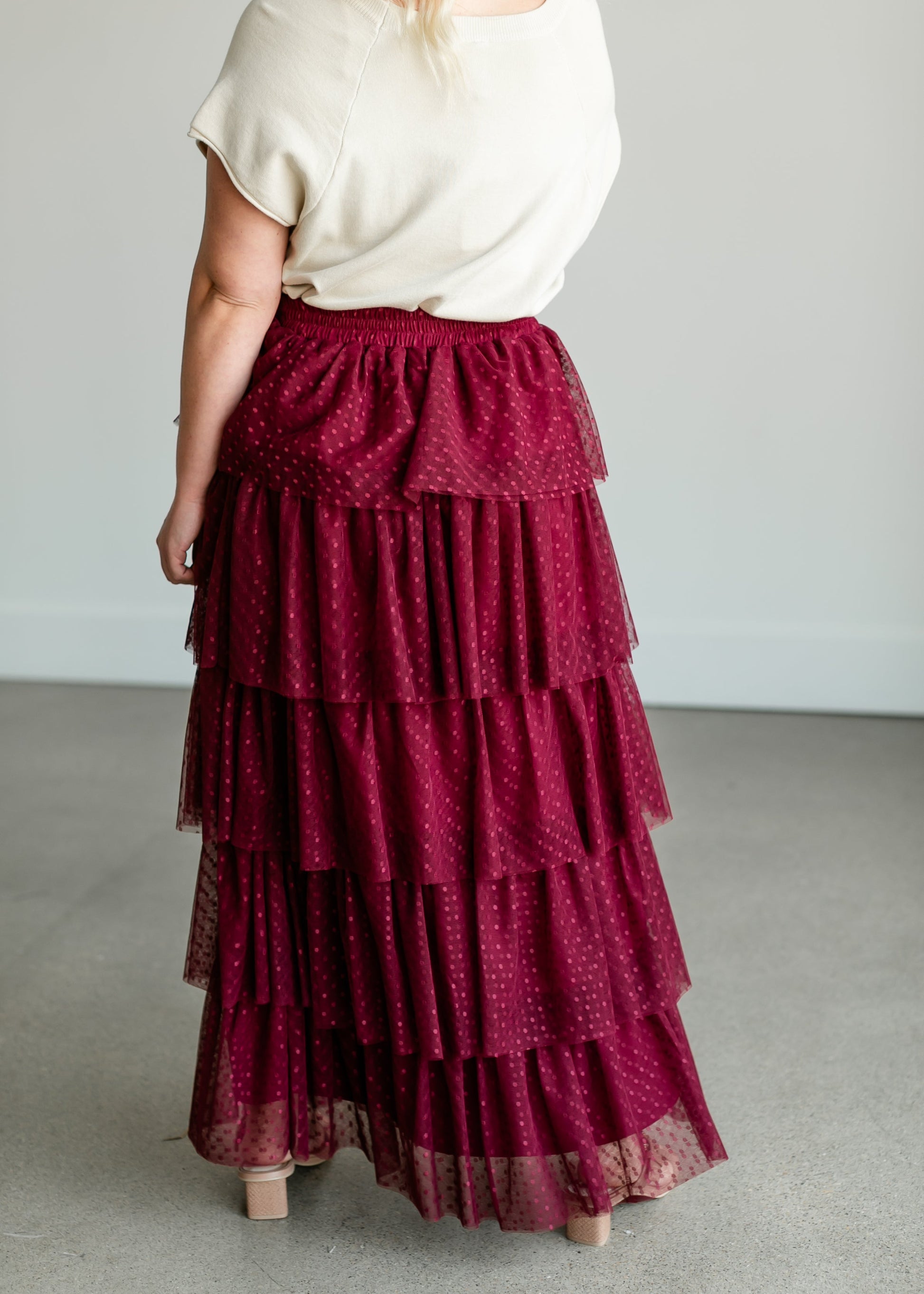 Tiered Tulle Maxi Skirt FF Skirts