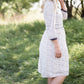 Tiny Floral Detail Midi Dress - FINAL SALE Dresses