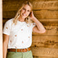 Tiny Floral Embroidered Top Tops
