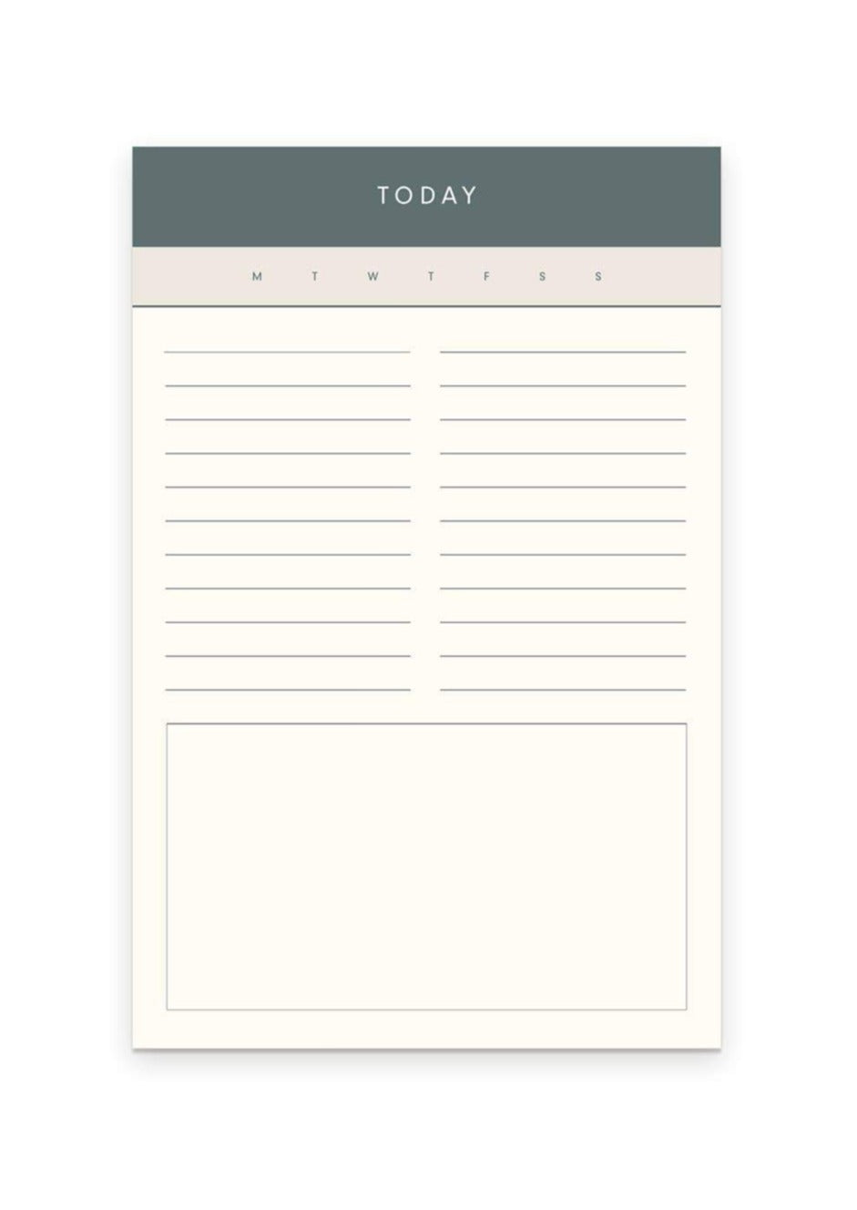 Today Task Ivory Notepad Home & Lifestyle