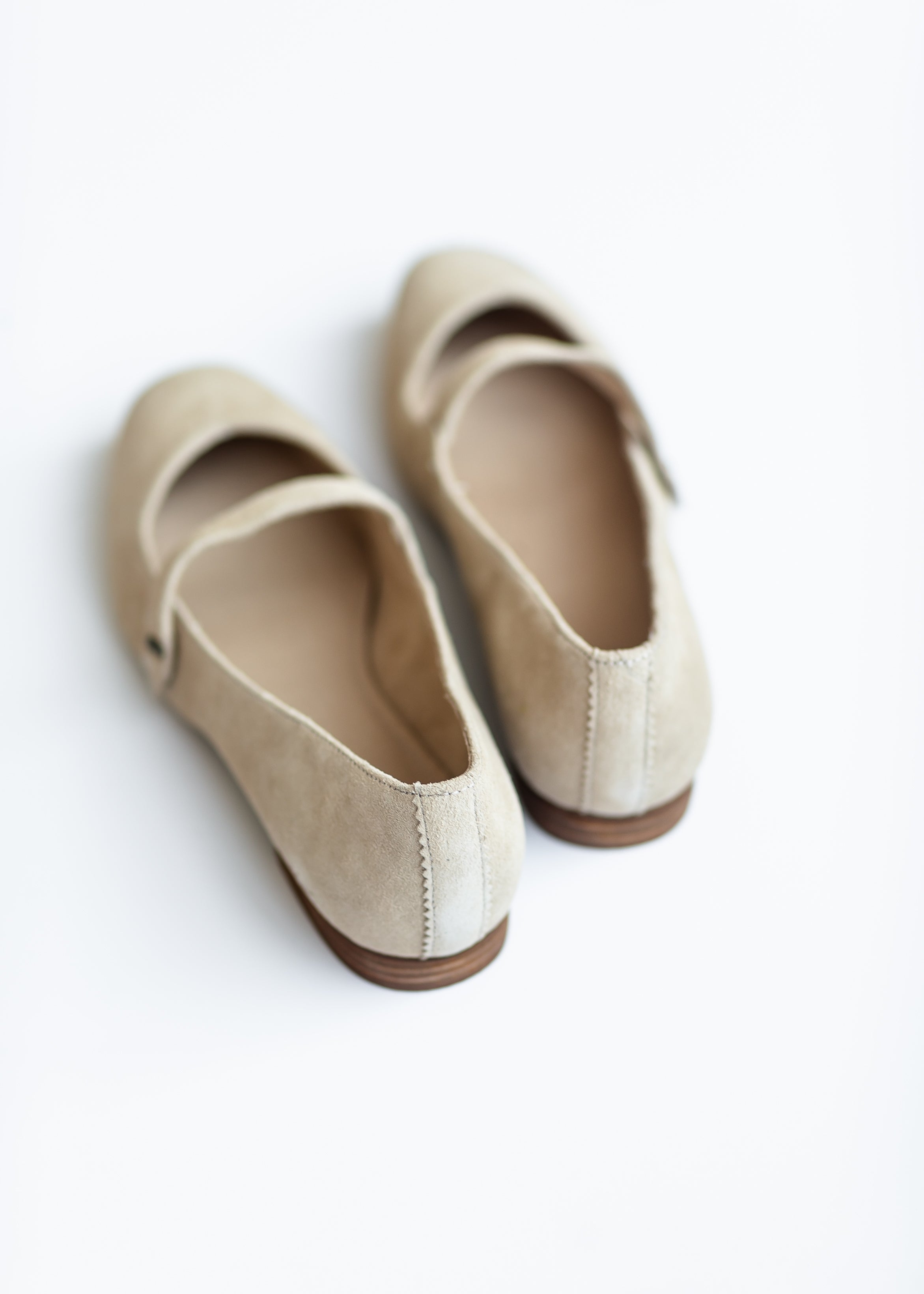 TOMS Bianca Oat Suede Flats FINAL SALE Inherit Co