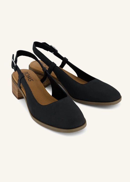 TOMS® Black Jaclyn Slingback Shoes 7