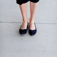 TOMS Black Suede Julie Flat - FINAL SALE Shoes