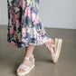 TOMS® Diana Pink Wedge Sandal Shoes