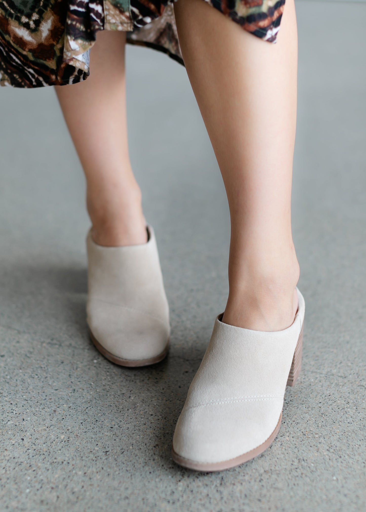 TOMS® Evelyn Suede Mule Bootie Shoes
