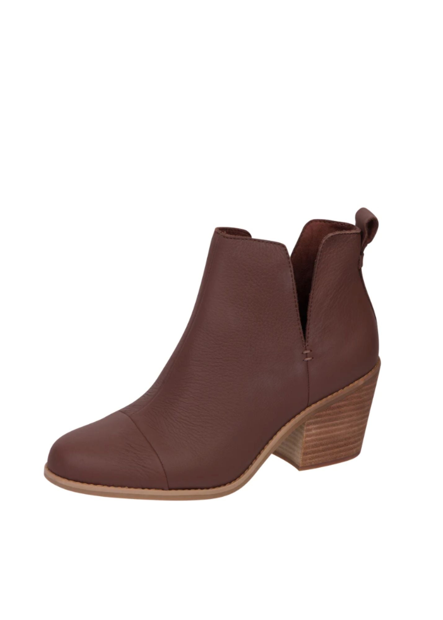 TOMS® Everly Leather Cutout Bootie Shoes